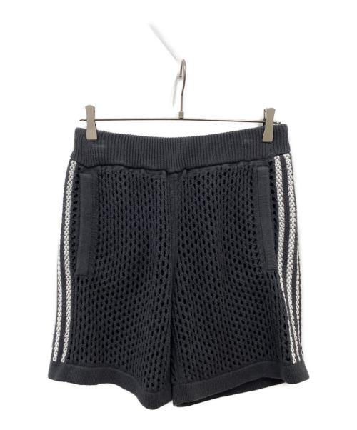 adidas（アディダス）adidas (アディダス) Edison Chen CLOT CROCHET SHORTS CARBON グレー サイズ:Mの古着・服飾アイテム