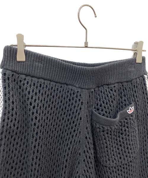 adidas（アディダス）adidas (アディダス) Edison Chen CLOT CROCHET SHORTS CARBON グレー サイズ:Mの古着・服飾アイテム
