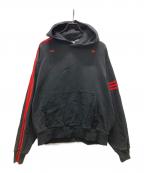 adidas×424アディダス×フォートゥーフォー）の古着「VOCAL HOOD/プルオーバーパーカー」｜ブラック