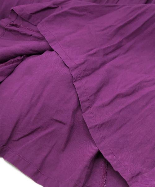 Velnica（ヴェルニカ）Velnica (ヴェルニカ) ベロア切替ギャザースリーブワンピース パープル サイズ:下記参照の古着・服飾アイテム