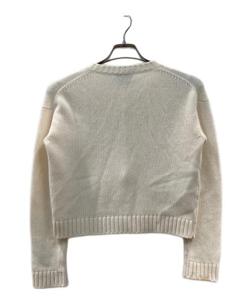 PRADA（プラダ）PRADA (プラダ) ウールカシミヤカーディガン アイボリー サイズ:36の古着・服飾アイテム