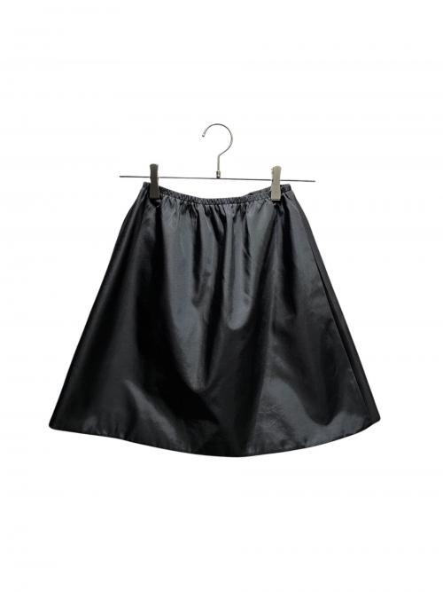 PRADA（プラダ）PRADA (プラダ) ジップフレアスカート ブラック サイズ:36の古着・服飾アイテム