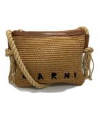 MARNIマルニ）の古着「MARCEL SUMMER BAGS　PHMO0011U1」｜ブラウン