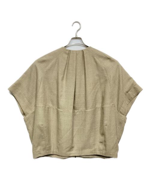 STUNNING LURE（スタニングルアー）STUNNING LURE (スタニングルアー) メランジリネンブルゾン ベージュ サイズ:2の古着・服飾アイテム