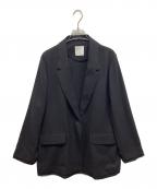 crewreクルー）の古着「レイヤードシアージャケット」｜ブラック