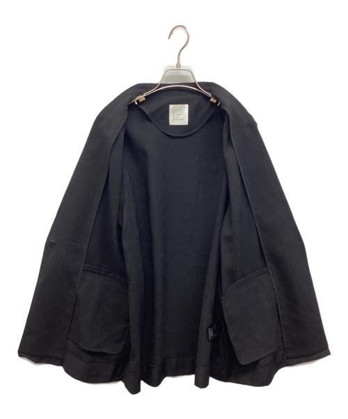 crewre（クルー）crewre (クルー) レイヤードシアージャケット ブラック サイズ:3の古着・服飾アイテム