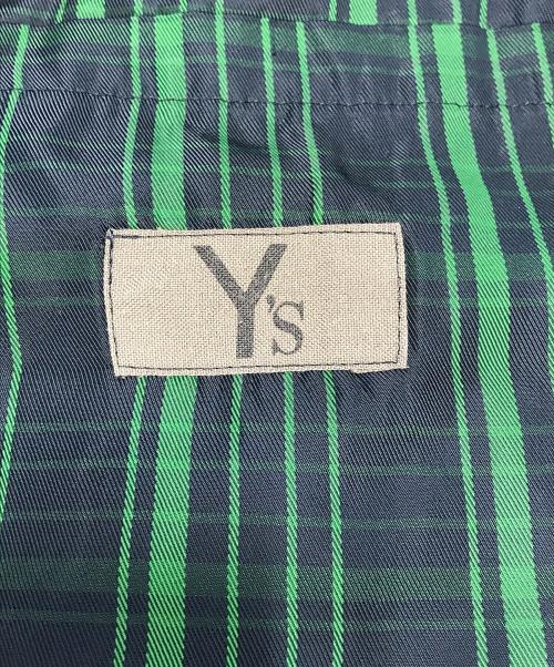 Y's（ワイズ）Y's (ワイズ) チェック2Bジャケット グリーン×ブラック サイズ:FREEの古着・服飾アイテム