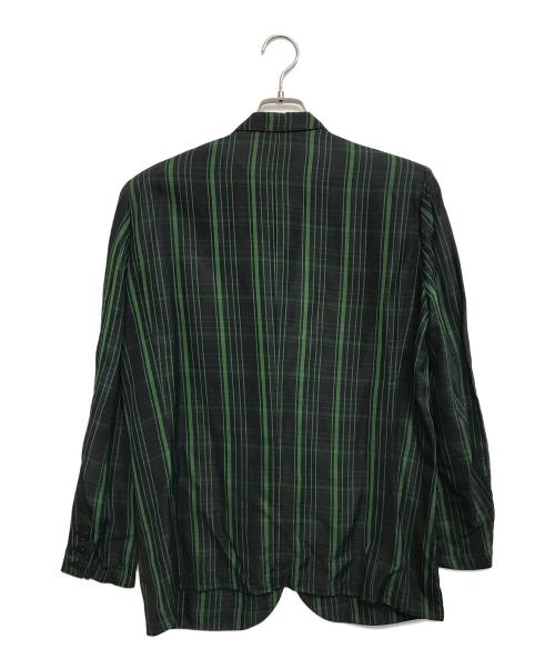 Y's（ワイズ）Y's (ワイズ) チェック2Bジャケット グリーン×ブラック サイズ:FREEの古着・服飾アイテム