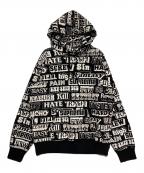 SUPREME×Hysteric Glamourシュプリーム×ヒステリックグラマー）の古着「Text Hooded Sweatshirt」｜ブラック