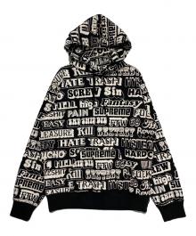SUPREME×Hysteric Glamour（シュプリーム×ヒステリックグラマー）の古着「Text Hooded Sweatshirt」｜ブラック