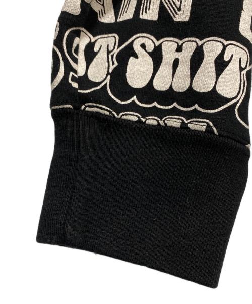 SUPREME（シュプリーム）Supreme (シュプリーム) Hysteric Glamour (ヒステリックグラマー) Text Hooded Sweatshirt ブラック サイズ:Mの古着・服飾アイテム