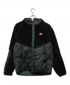 NIKEナイキ）の古着「ボアフリース キルティングジャケット」｜ブラック