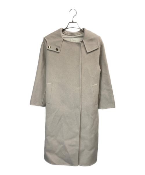 STRATA（エストラータ）STRATA (エストラータ) フーディーリバーロングコート ベージュ サイズ:FREEの古着・服飾アイテム