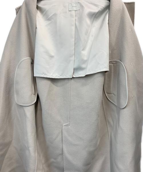 STRATA（エストラータ）STRATA (エストラータ) フーディーリバーロングコート ベージュ サイズ:FREEの古着・服飾アイテム