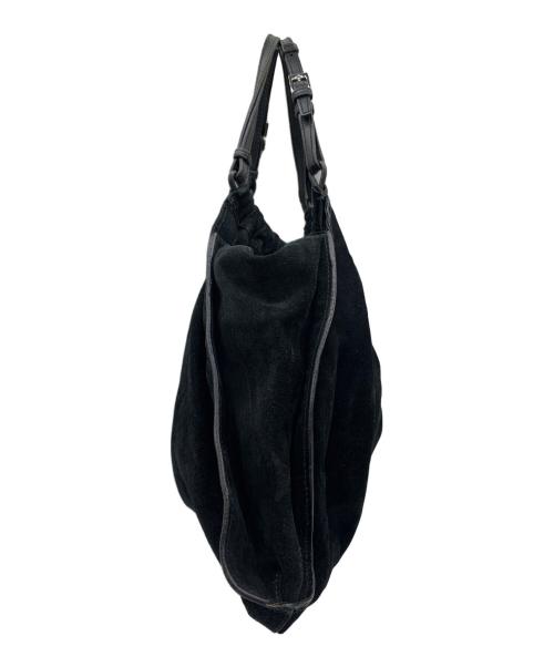 GUCCI（グッチ）GUCCI (グッチ) スウェード ハンドバッグ ブラックの古着・服飾アイテム
