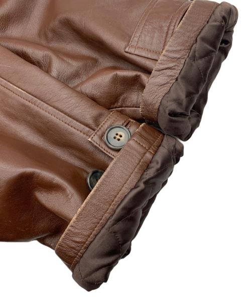 Paul Smith London（ポールスミスロンドン）Paul Smith London (ポールスミスロンドン) レザーカーコート ブラウン サイズ:Lの古着・服飾アイテム