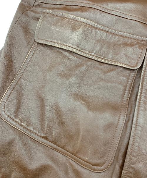 Paul Smith London（ポールスミスロンドン）Paul Smith London (ポールスミスロンドン) レザーカーコート ブラウン サイズ:Lの古着・服飾アイテム