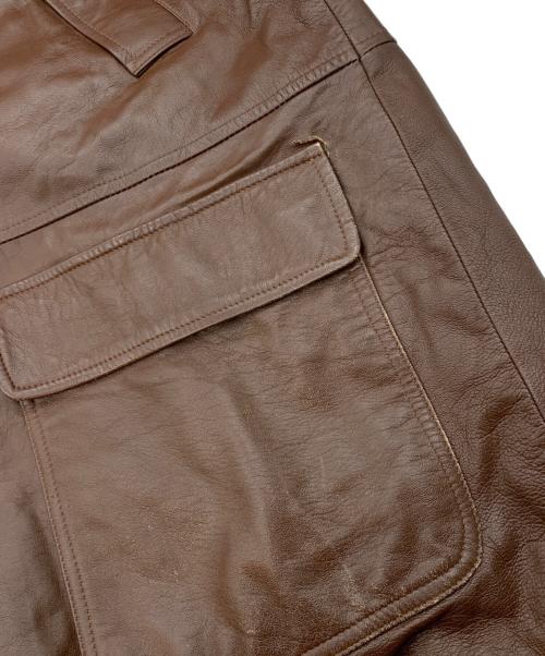 Paul Smith London（ポールスミスロンドン）Paul Smith London (ポールスミスロンドン) レザーカーコート ブラウン サイズ:Lの古着・服飾アイテム