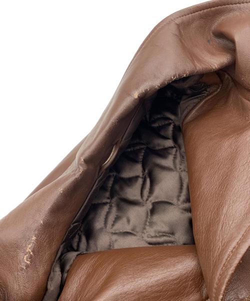 Paul Smith London（ポールスミスロンドン）Paul Smith London (ポールスミスロンドン) レザーカーコート ブラウン サイズ:Lの古着・服飾アイテム