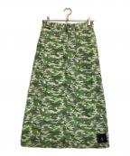 CUNEキューン）の古着「カモフラスカート」｜グリーン