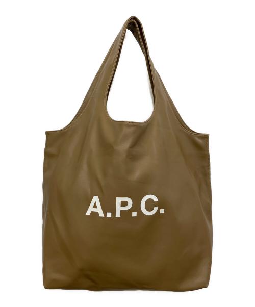 A.P.C.（アーペーセー）A.P.C. (アーペーセー) トートバッグ ブラウン(キャメル)の古着・服飾アイテム