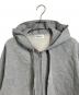 FRAY ID (フレイ アイディー) コンパクトフルジップパーカー　フーディ　ショート丈 グレー サイズ:FREE 未使用品：6000円
