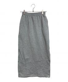 FRAY ID（フレイ アイディー）の古着「スウェットタイトストレートスカート」｜グレー