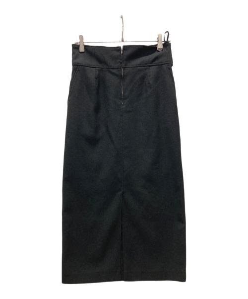 Pinky & Dianne（ピンキーアンドダイアン）Pinky & Dianne (ピンキーアンドダイアン) ウエストボタンタイトスカート ブラック サイズ:38の古着・服飾アイテム