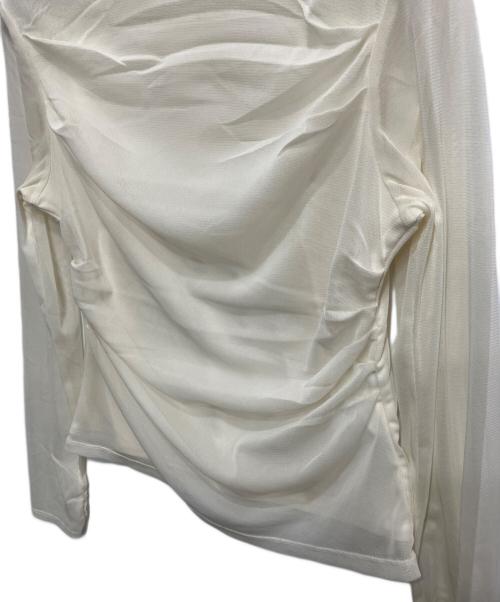 CELFORD（セルフォード）CELFORD (セルフォード) チュールドレープカットトップス アイボリー サイズ:FREEの古着・服飾アイテム