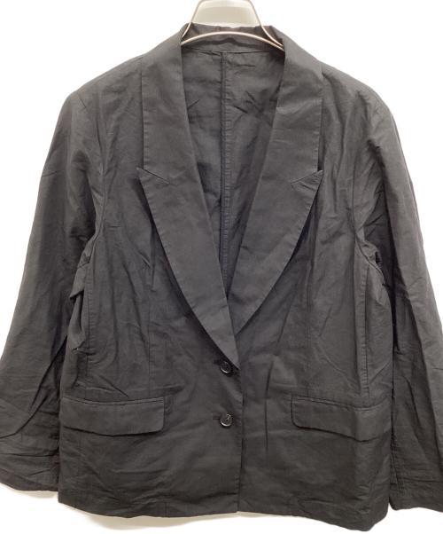 FRAMeWORK（フレームワーク）FRAMeWORK (フレームワーク) コットンリネンライトジャケット ブラック サイズ:38の古着・服飾アイテム