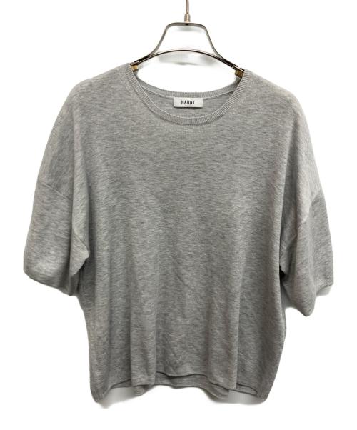 haunt（ハウント）haunt (ハウント) C/SILK T SHIRT KNIT グレー サイズ:Freeの古着・服飾アイテム