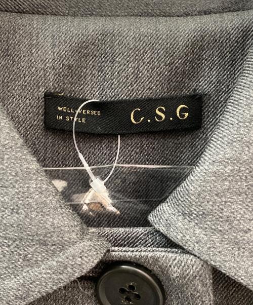 Curensology（カレンソロジー）Curensology (カレンソロジー) ハイカウントウールギャバコート グレー サイズ:Freeの古着・服飾アイテム