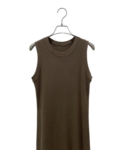 MUSE de Deuxieme Classe（ミューズ ドゥーズィエム クラス）MUSE de Deuxieme Classe (ミューズ ドゥーズィエム クラス) thermal フレアワンピース カーキ サイズ:Freeの古着・服飾アイテム