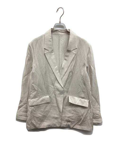 AP STUDIO（エーピーストゥディオ）AP STUDIO (エーピーストゥディオ) Twill Jacket ツイルジャケット アイボリー サイズ:36の古着・服飾アイテム