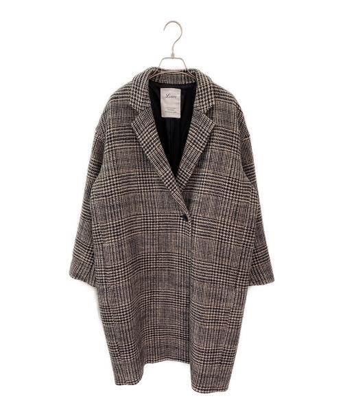 Lisiere（リジェール）Lisiere (リジェール) CHECK W COAT ベージュ サイズ:Freeの古着・服飾アイテム