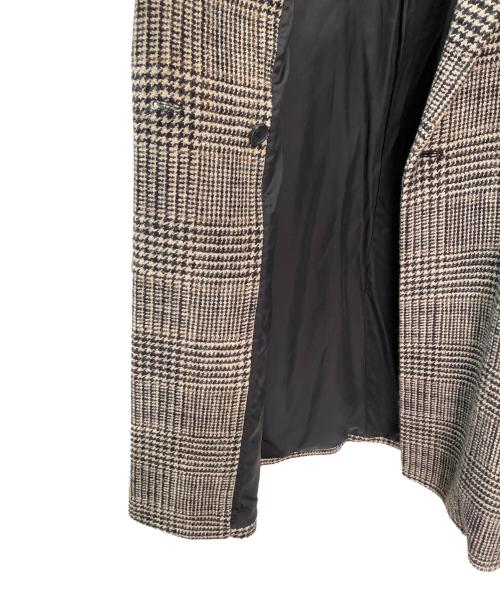 Lisiere（リジェール）Lisiere (リジェール) CHECK W COAT ベージュ サイズ:Freeの古着・服飾アイテム