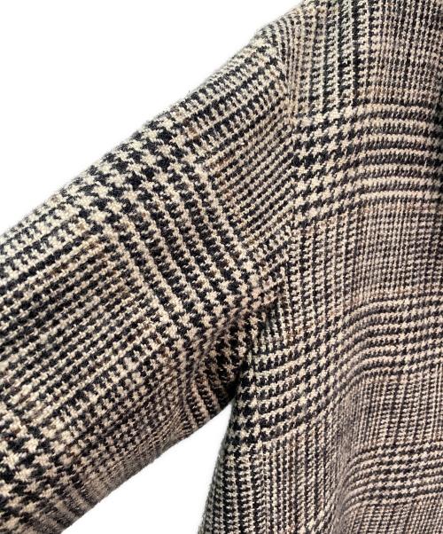 Lisiere（リジェール）Lisiere (リジェール) CHECK W COAT ベージュ サイズ:Freeの古着・服飾アイテム