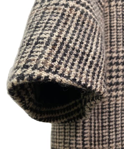 Lisiere（リジェール）Lisiere (リジェール) CHECK W COAT ベージュ サイズ:Freeの古着・服飾アイテム