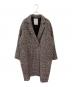 Lisiere（リジェール）の古着「CHECK W COAT」｜ベージュ