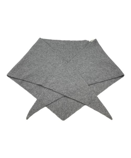 ASAUCE MELER（アソースメレ）ASAUCE MELER (アソースメレ) シームレストライアングルカシミヤストール グレーの古着・服飾アイテム