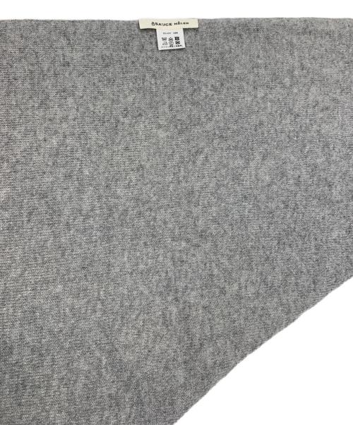 ASAUCE MELER（アソースメレ）ASAUCE MELER (アソースメレ) シームレストライアングルカシミヤストール グレーの古着・服飾アイテム