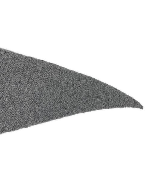 ASAUCE MELER（アソースメレ）ASAUCE MELER (アソースメレ) シームレストライアングルカシミヤストール グレーの古着・服飾アイテム