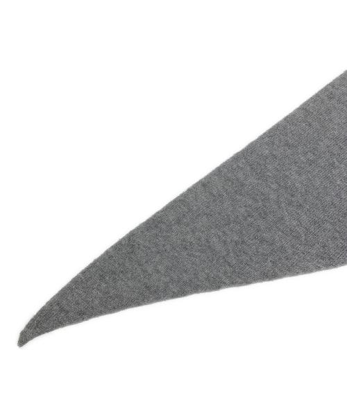 ASAUCE MELER（アソースメレ）ASAUCE MELER (アソースメレ) シームレストライアングルカシミヤストール グレーの古着・服飾アイテム