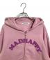 Madhappy (マッドハッピー) Cooper Midweight Zip Up スウェットパーカー　USA製 ピンク サイズ:XS：8000円