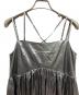 中古・古着 Ameri (アメリ) MEDI LEATHER LIKE VOLUME CAMI DRESS シルバー サイズ:S：7000円