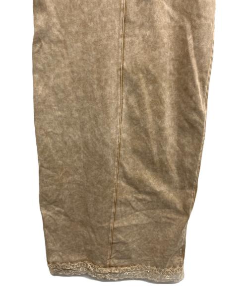 Ameri（アメリ）AMERI (アメリ) MEDI 2WAY DENIM LIKE LACE DOCKING DRESS ベージュ サイズ:Sの古着・服飾アイテム