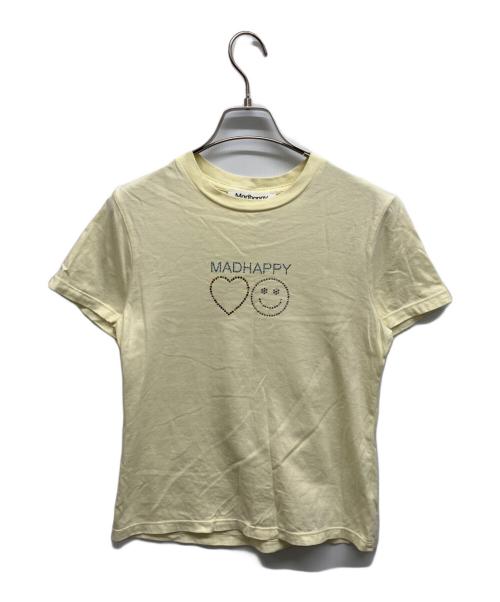 madhappy（マッドハッピー）Madhappy (マッドハッピー) Dazzle Shrunken Tee イエロー サイズ:Sの古着・服飾アイテム