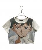 little sunny biteリトルサニーバイト）の古着「エヴァンゲリオン×リトルサニーバイト ミニTシャツ」｜ホワイト