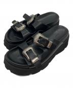 Ameriアメリ）の古着「MEDI BUCKLE SANDAL」｜ブラック
