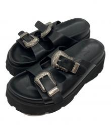 Ameri（アメリ）の古着「MEDI BUCKLE SANDAL」｜ブラック